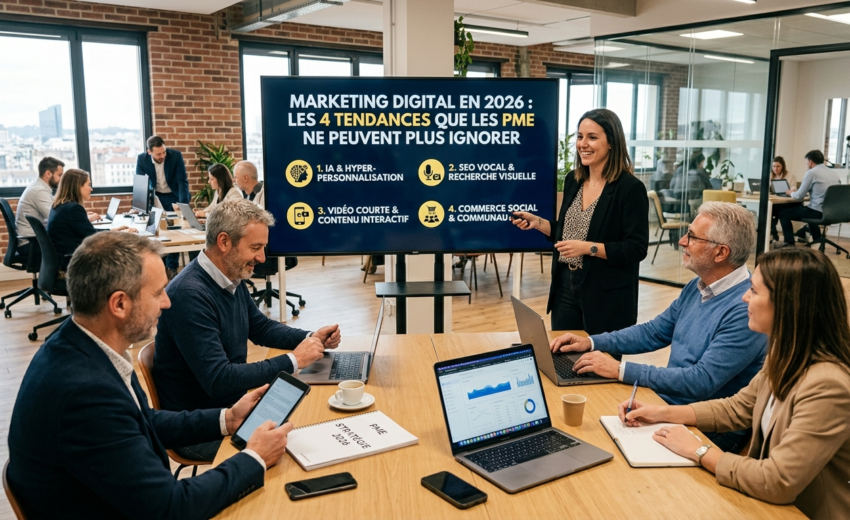 Marketing digital en 2026 : les 4 tendances que les PME ne peuvent plus ignorer