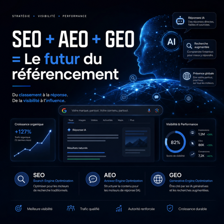 SEO AEO GEO et intelligence artificielle