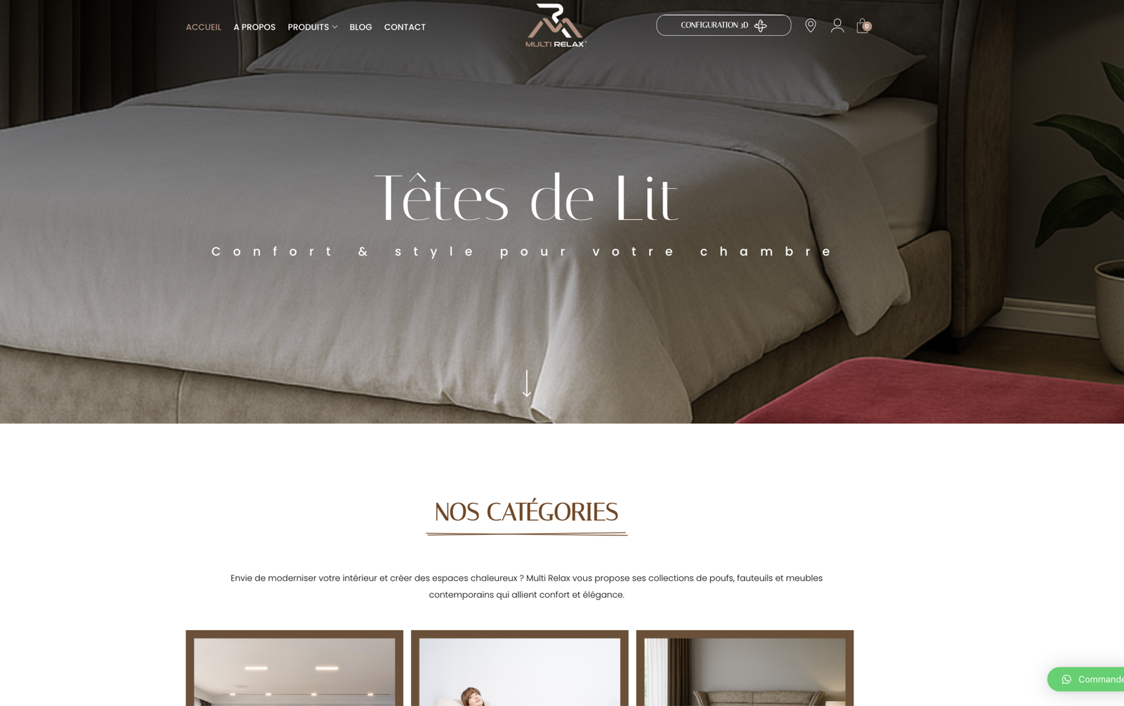 portfolio Montréal Multi Relax site WordPress SEO boutique relaxation