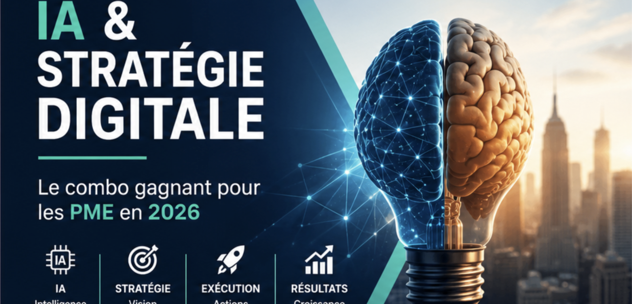 IA et stratégie digitale en 2026 : pourquoi les PME doivent combiner technologie et stratégie humaine