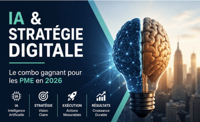 IA et stratégie digitale en 2026 : pourquoi les PME doivent combiner technologie et stratégie humaine
