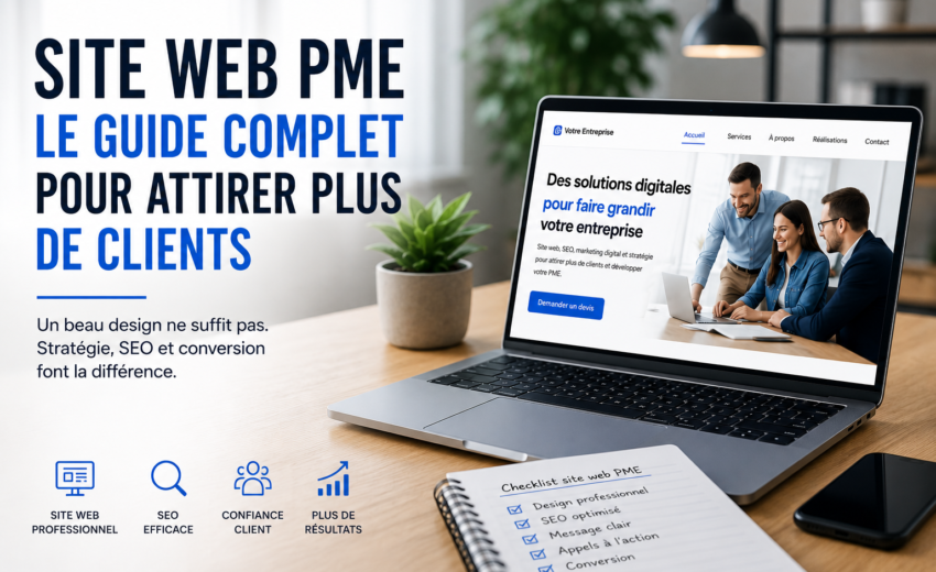 Site web PME : pourquoi un beau design ne suffit pas pour attirer des clients 1 Site web PME : pourquoi un beau design ne suffit pas pour attirer des clients