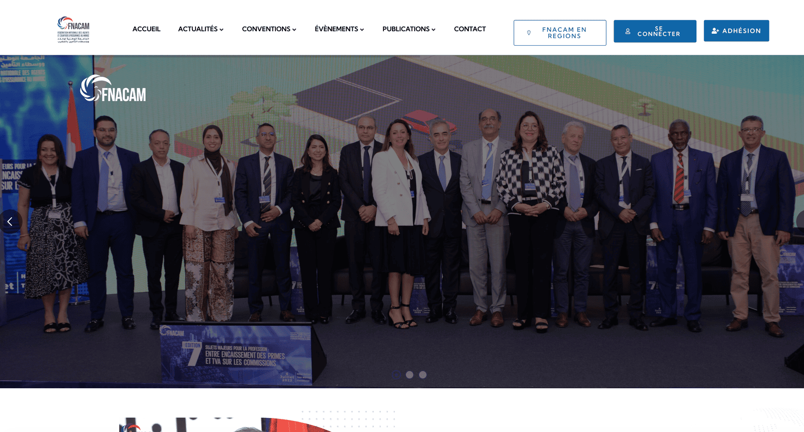 portfolio Montréal FNACAM site institutionnel fédération assurance Maroc
